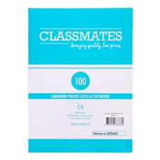 Classmates Gloss Laminating Pouches (350 Micron) - A4 - Box of 100